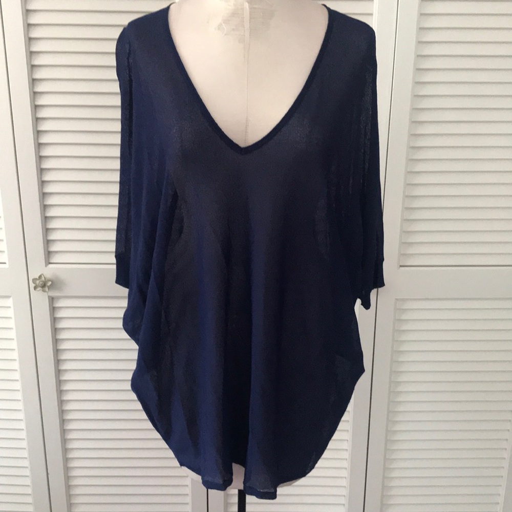 Eileen Fisher Navy Blue Women's Top